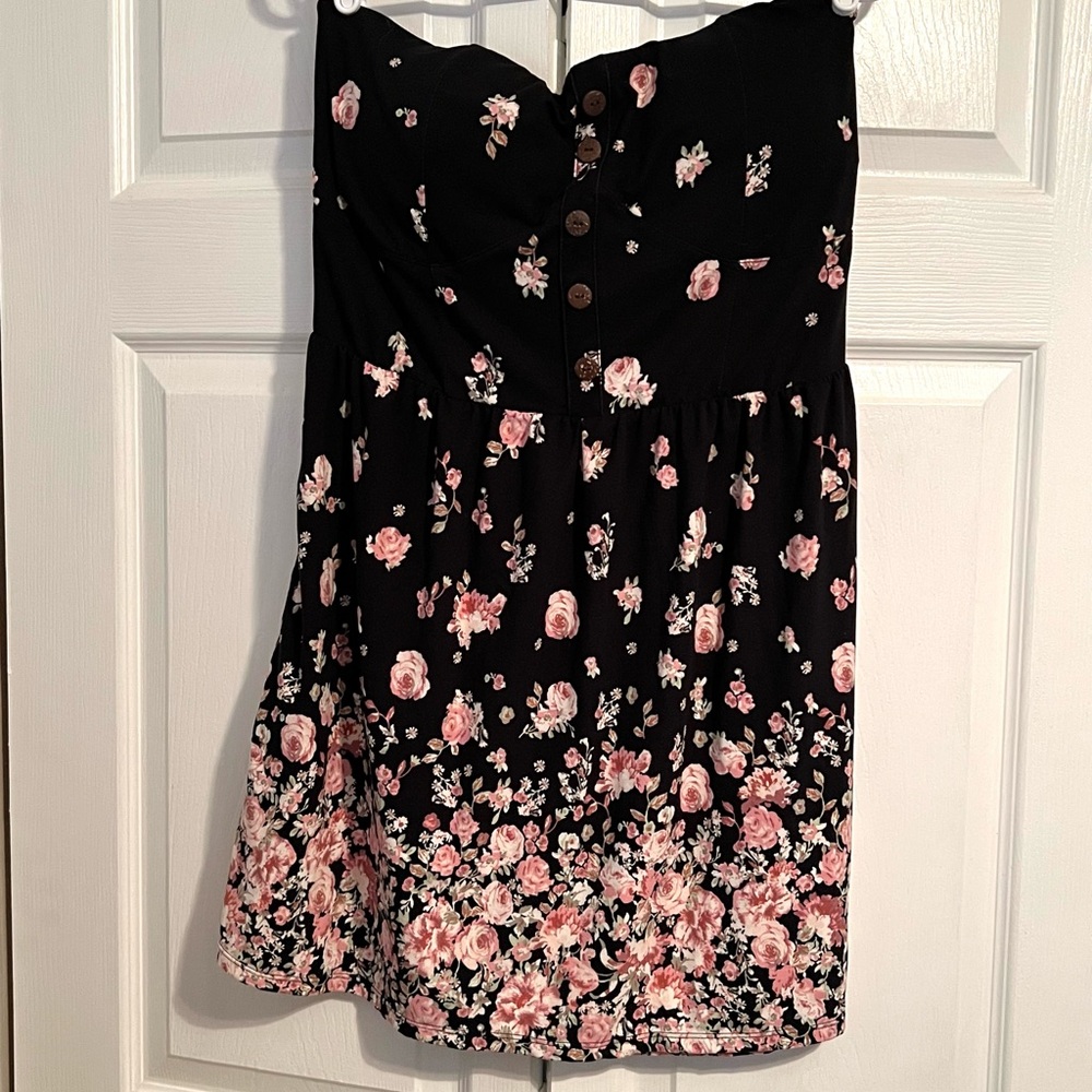 No Boundaries Strapless Floral Dress Size XXL